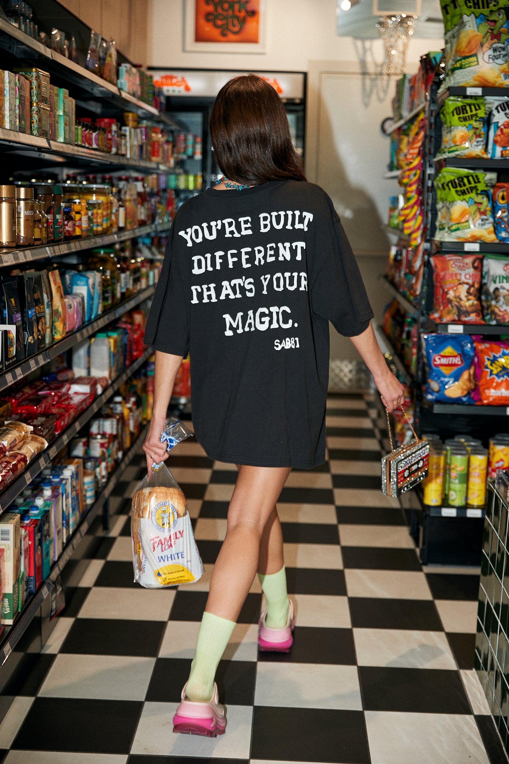 THE VERY OVERSIZED SELF LOVE CLUB TEE - BLACK