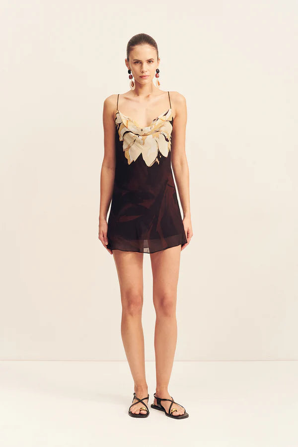CAZADOR MINI DRESS - NATURAL FLORAL