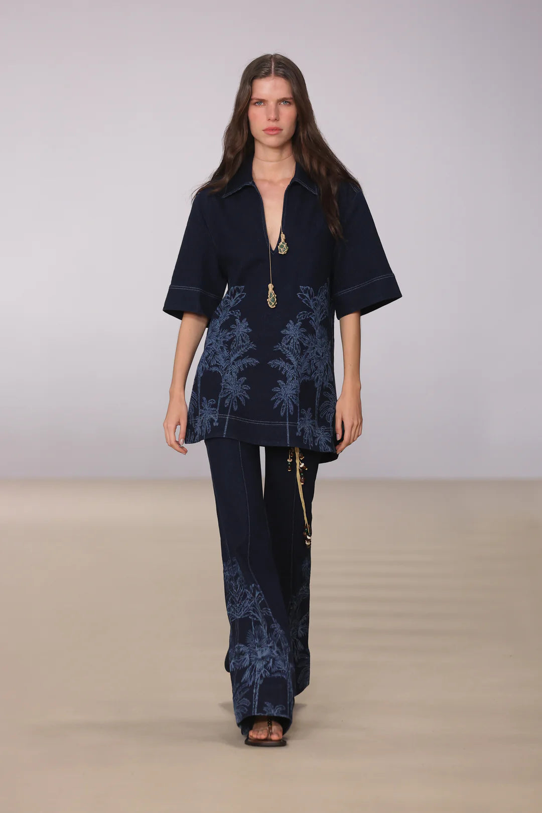 Mabel Denim Tunic Tropicana Denim