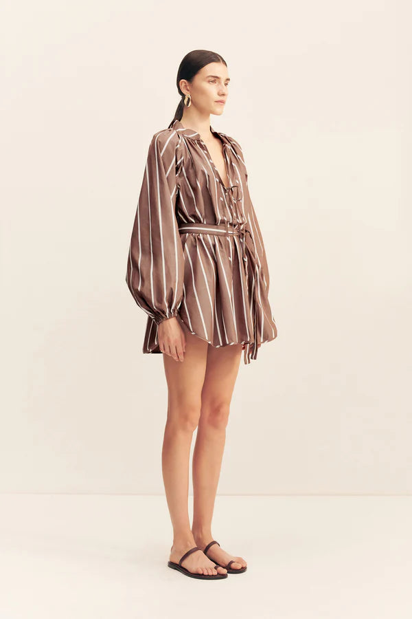 spencer blouson mini dress