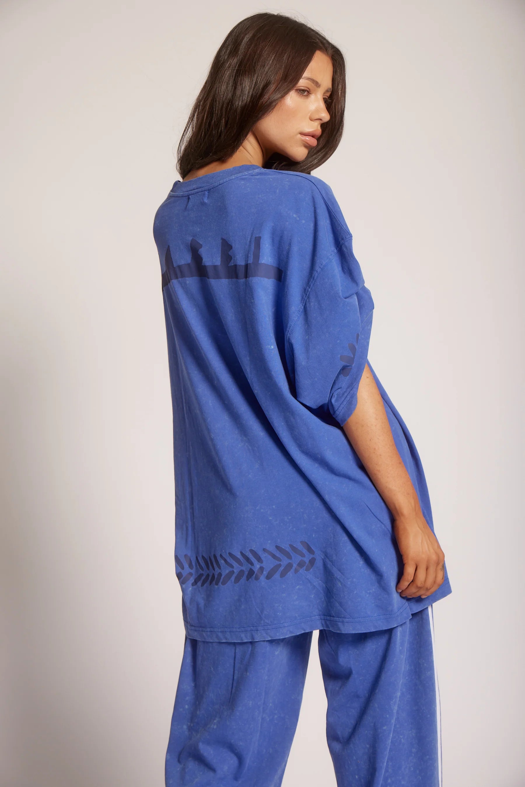 THE VERY OVERSIZED MARGIE TEE - ROYAL