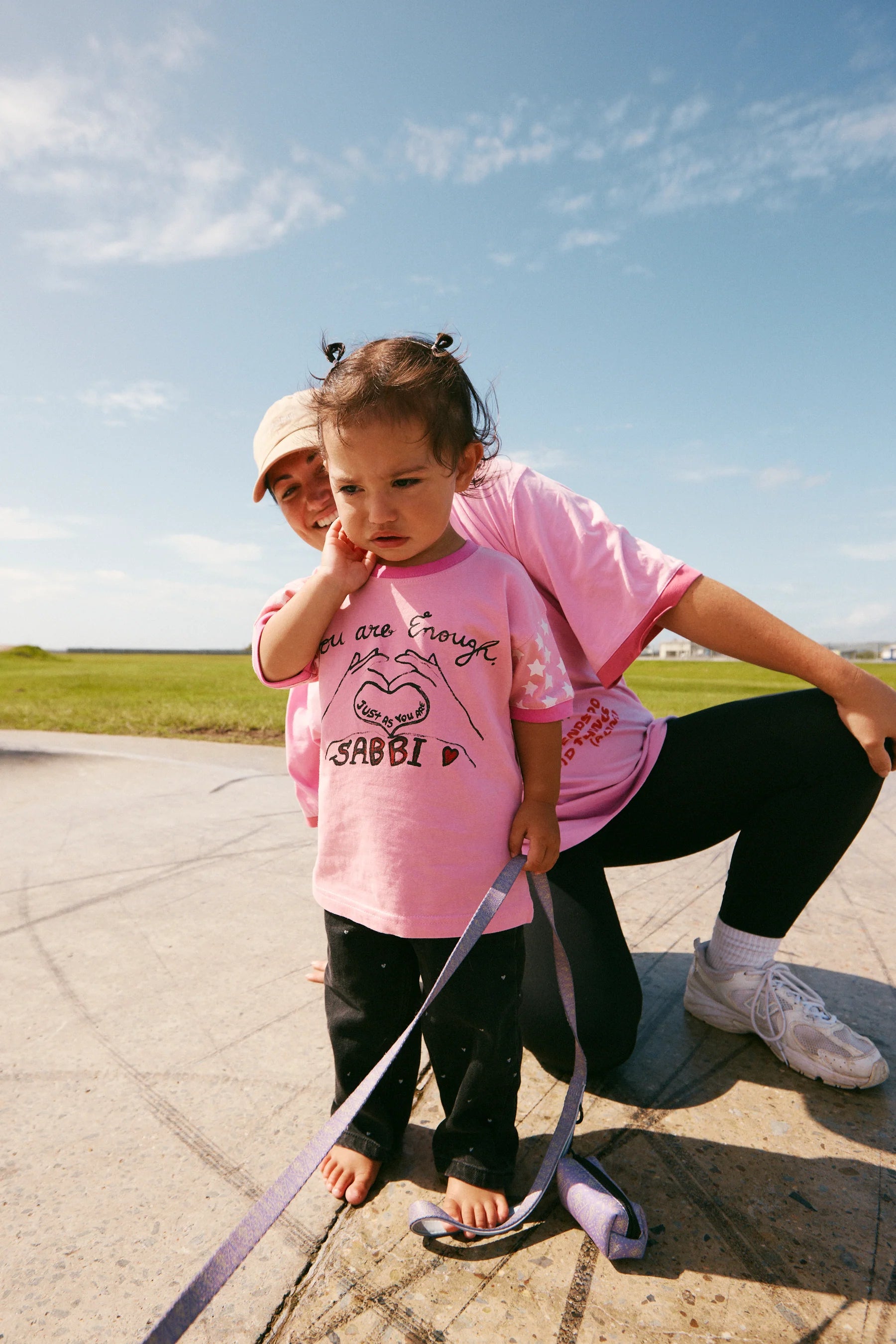 YOU ARE ENOUGH KIDS TEE - PINK