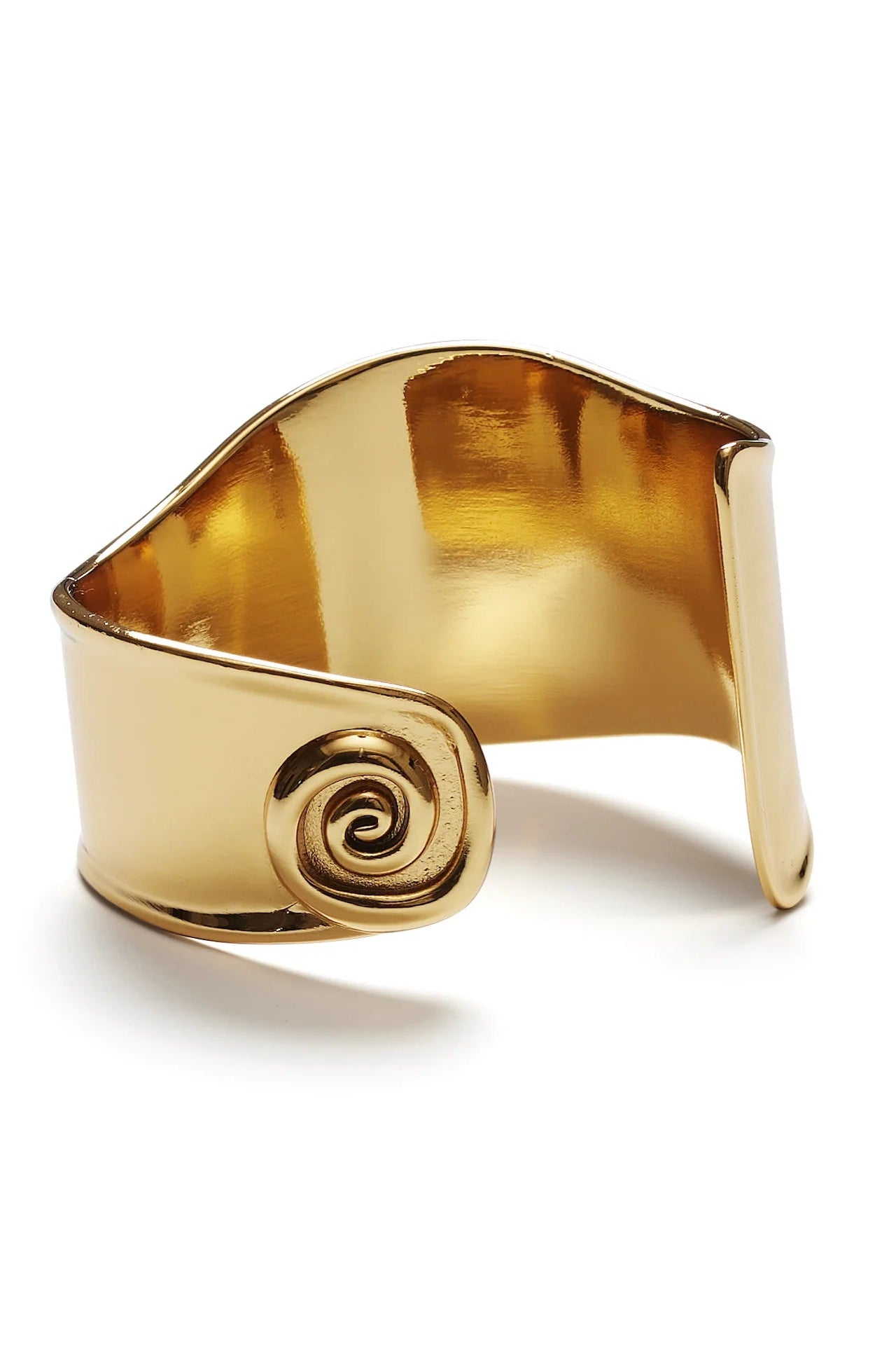 Swirly Square Bangle - GOLD