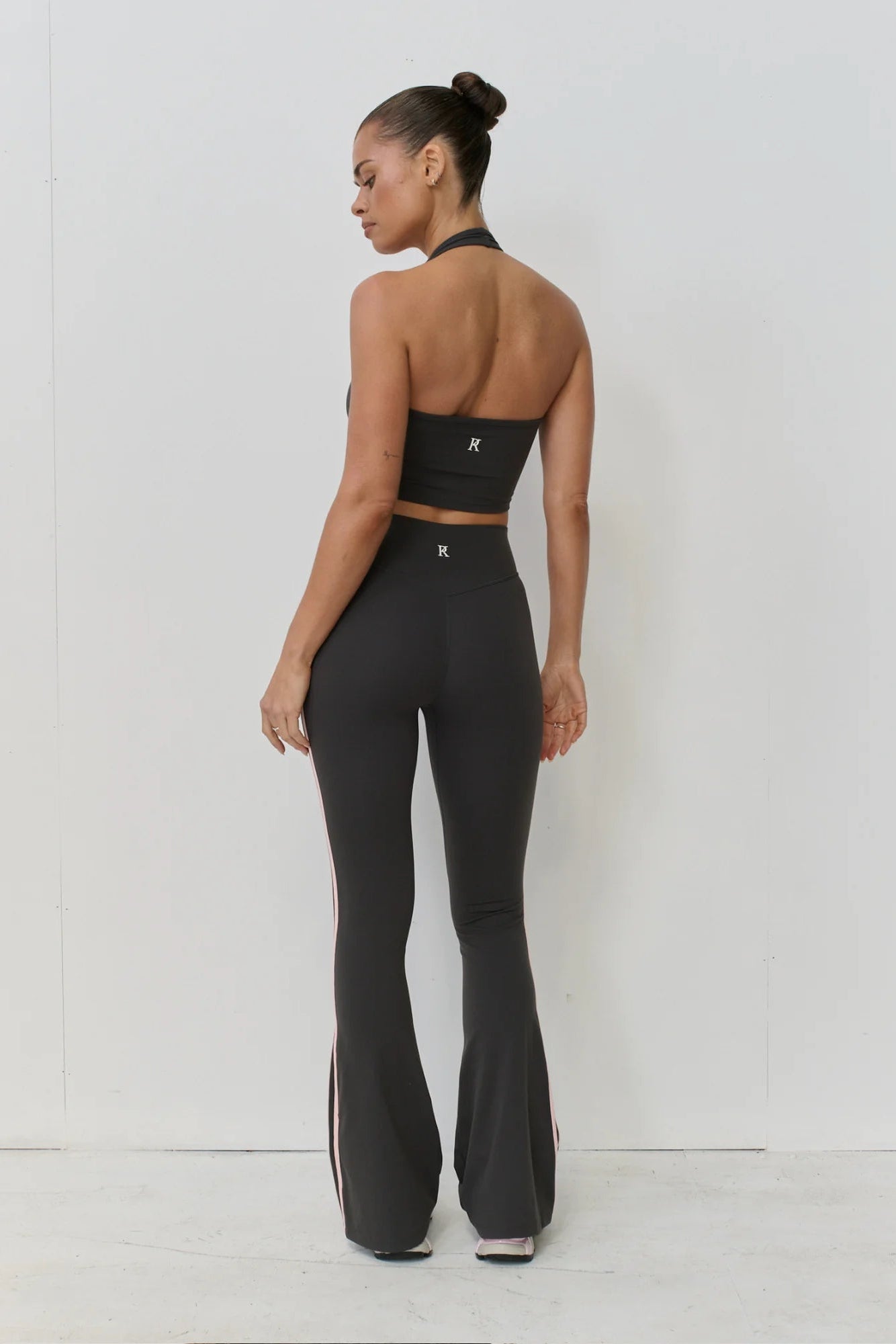 Halter Top - Grey/Pink