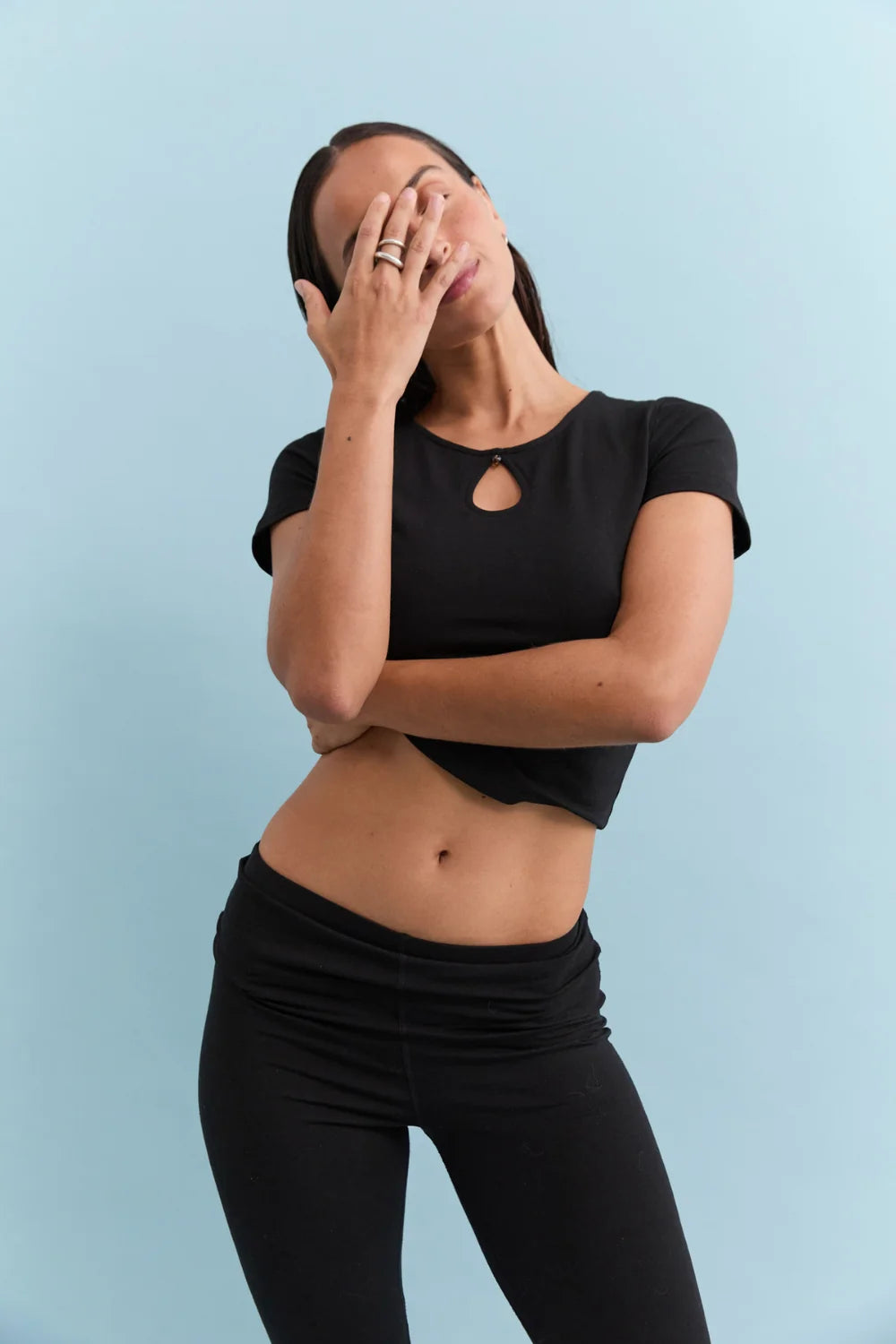 Beaded Tee - Black