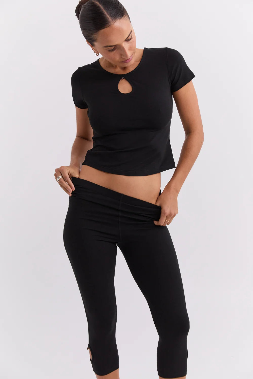 Beaded Tee - Black