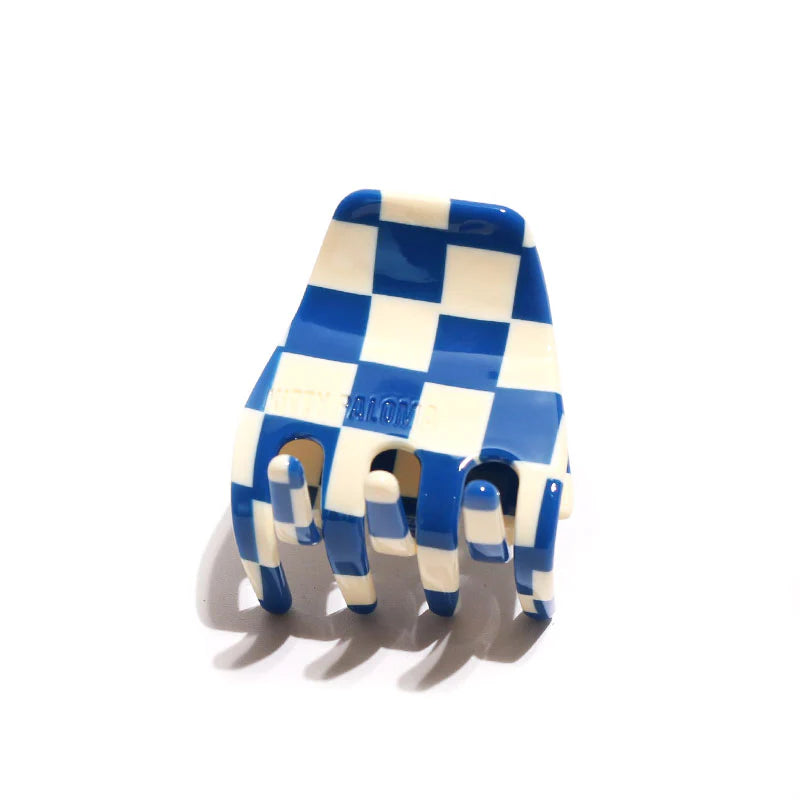 PETITE SANTORINI CHECKERS - HAIR CLAW