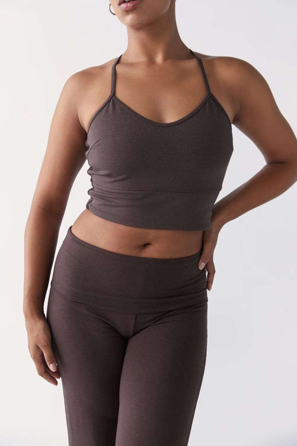 Flow Crop - Dark Brown