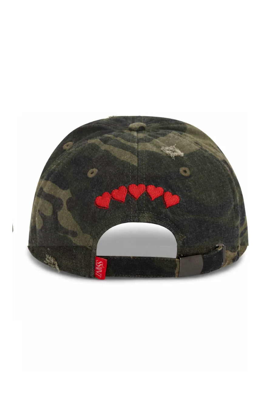 SŚAINT CAMO DAD CAP - CHERRY