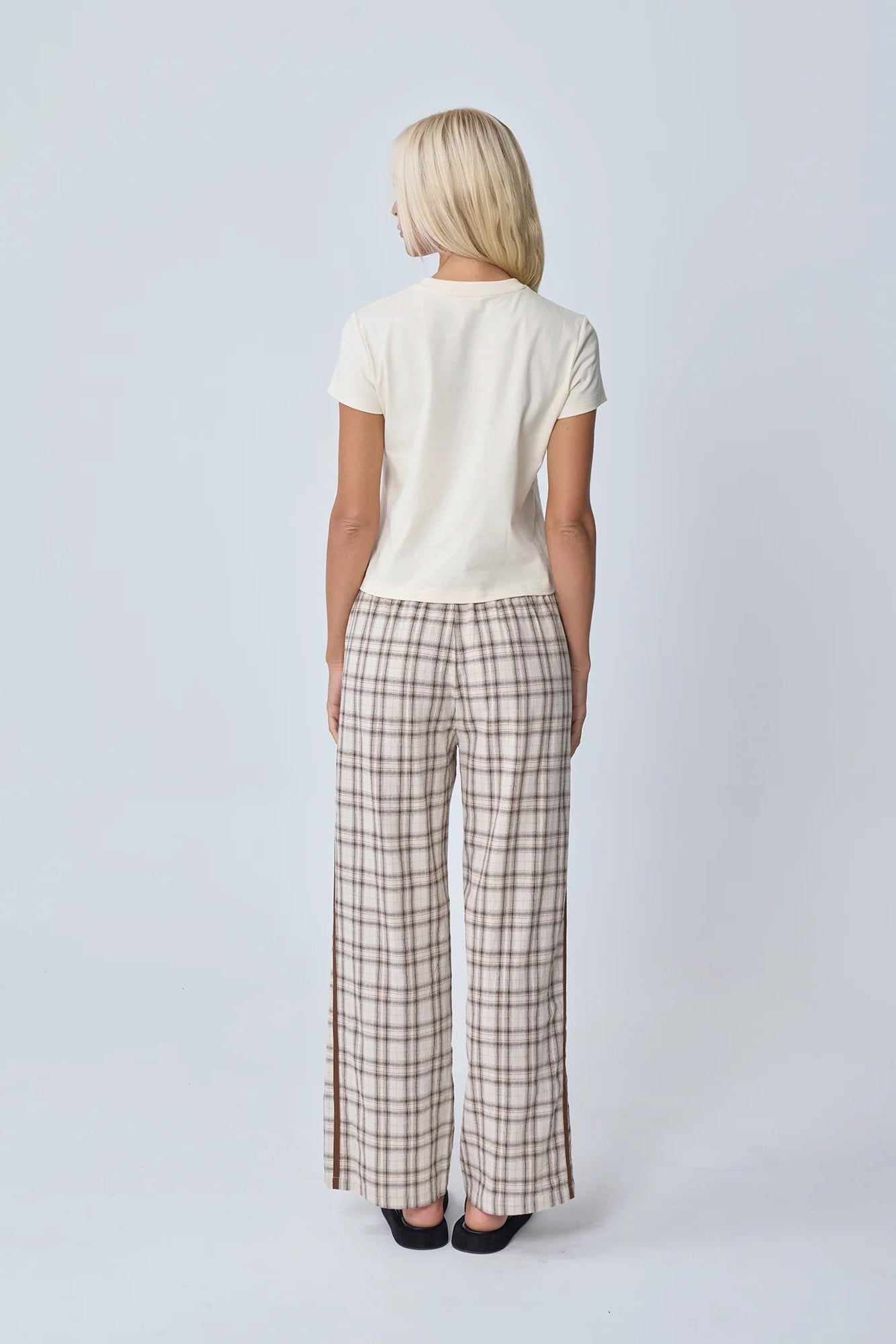 Racer Pant - Brown Plaid