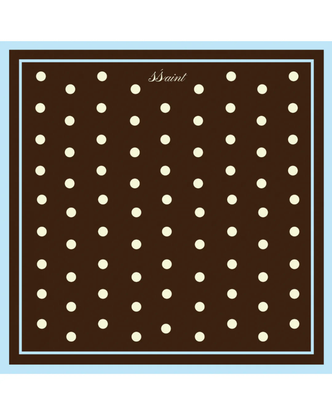 POLKA DOT SARONG - BROWN & BLUE