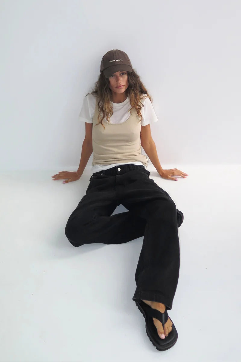 Rib Hemp Jersey T-Shirt - White