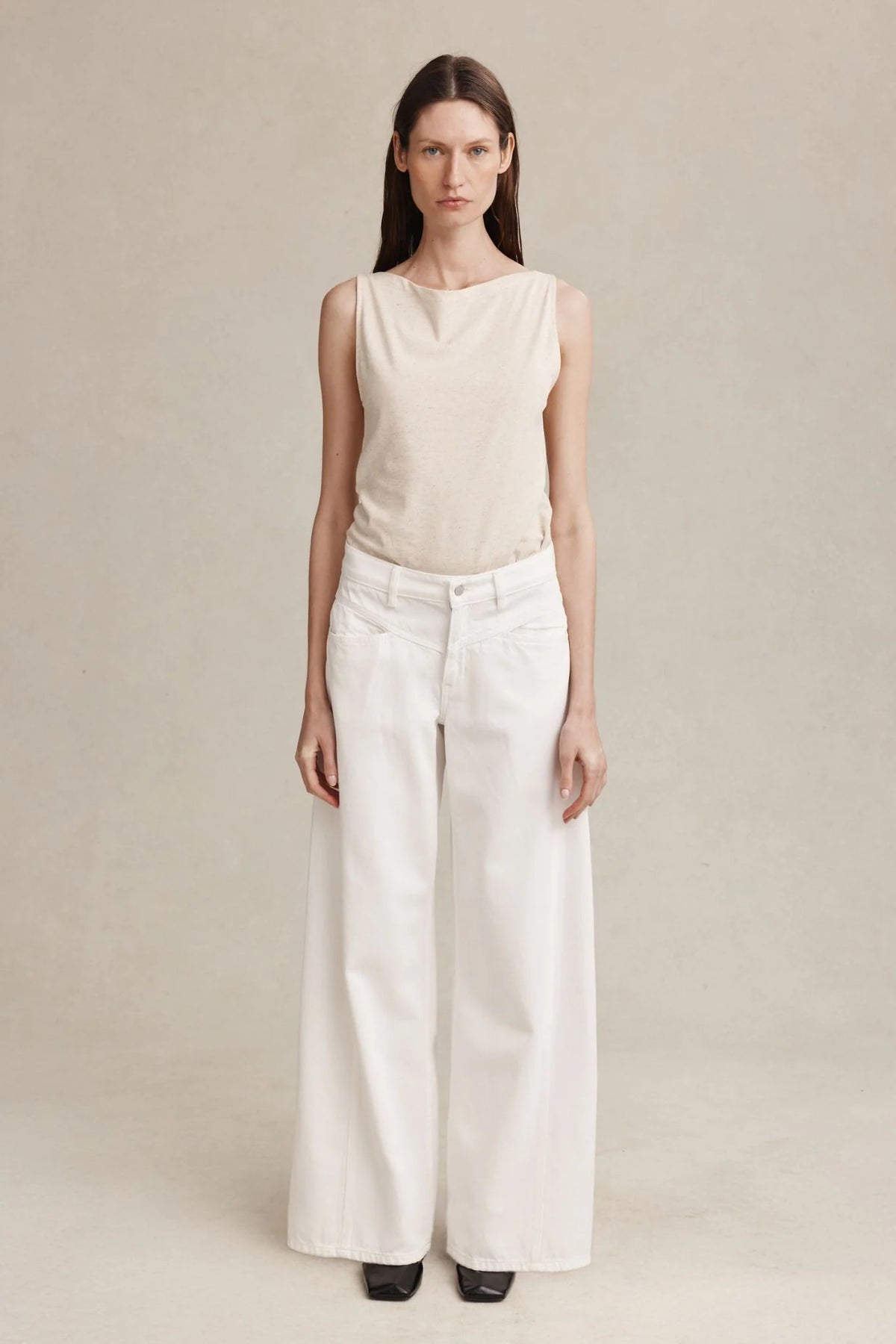 Cross Stitch Jean - Blanc