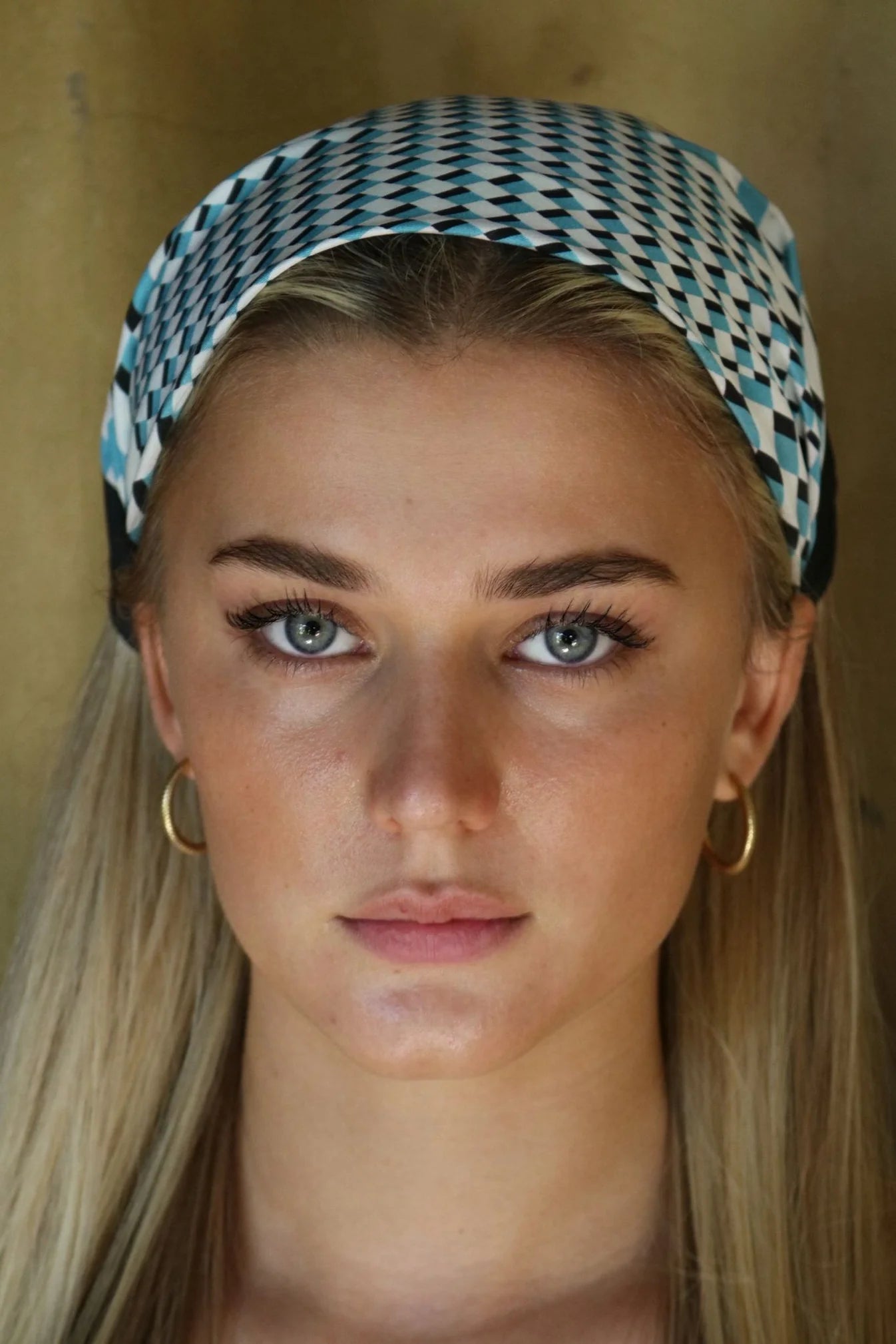 Grand Prix Silk Bandana - Ara Blue