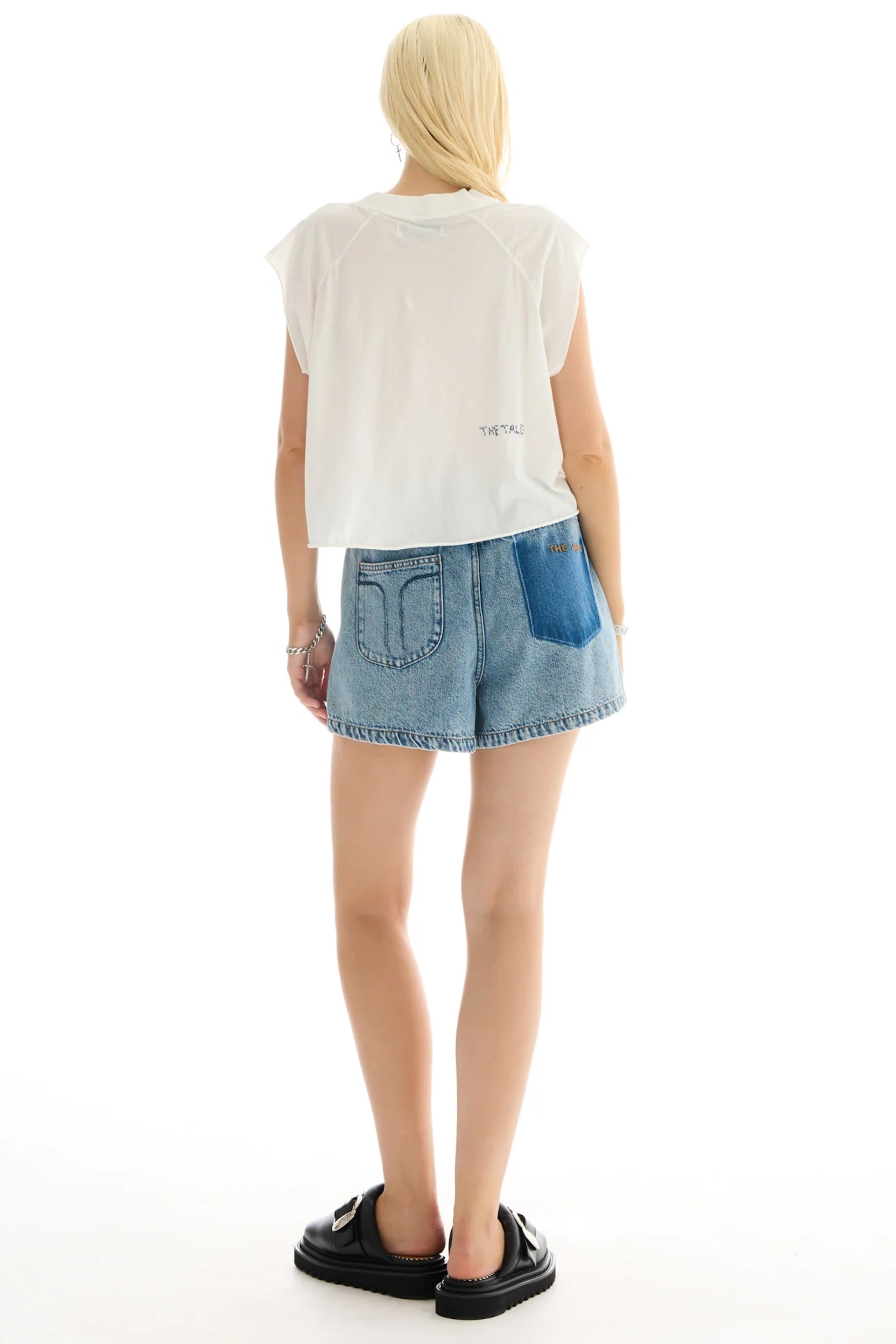 MUSIC FLOWER CROPPED RAGLAN TEE