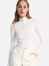 FREYA LONG SLEEVE TOP - VINTAGE WHITE