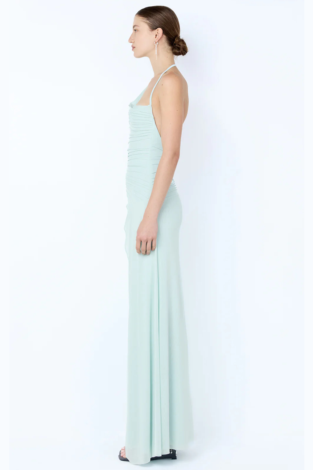 BRENNA PINTUCK MAXI DRESS - SPEARMINT