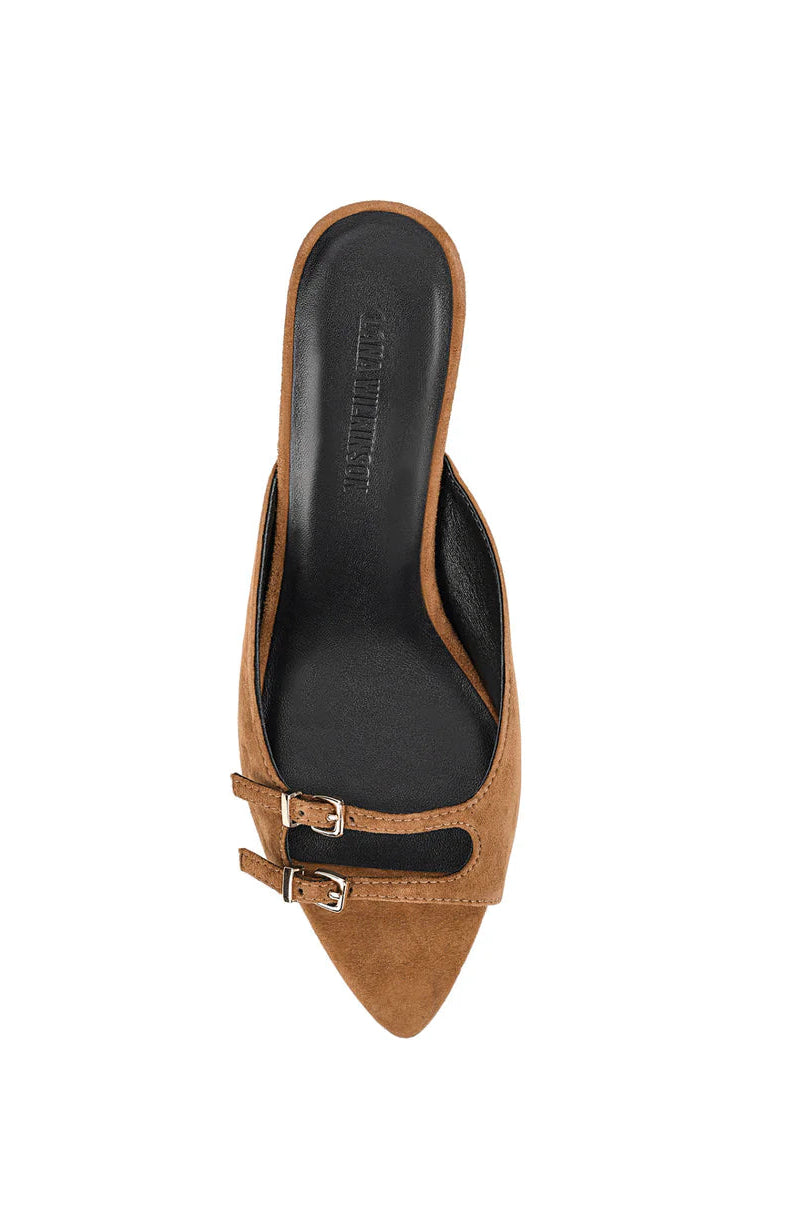 Shannon Mule -  Brown Suede Leather