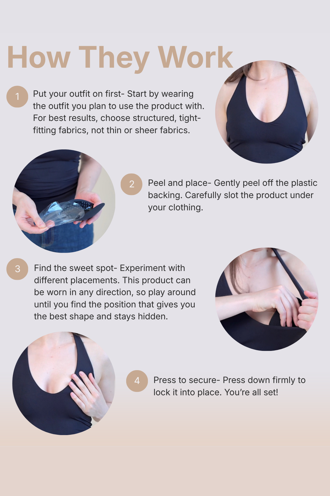 Adhesive Bra Cups