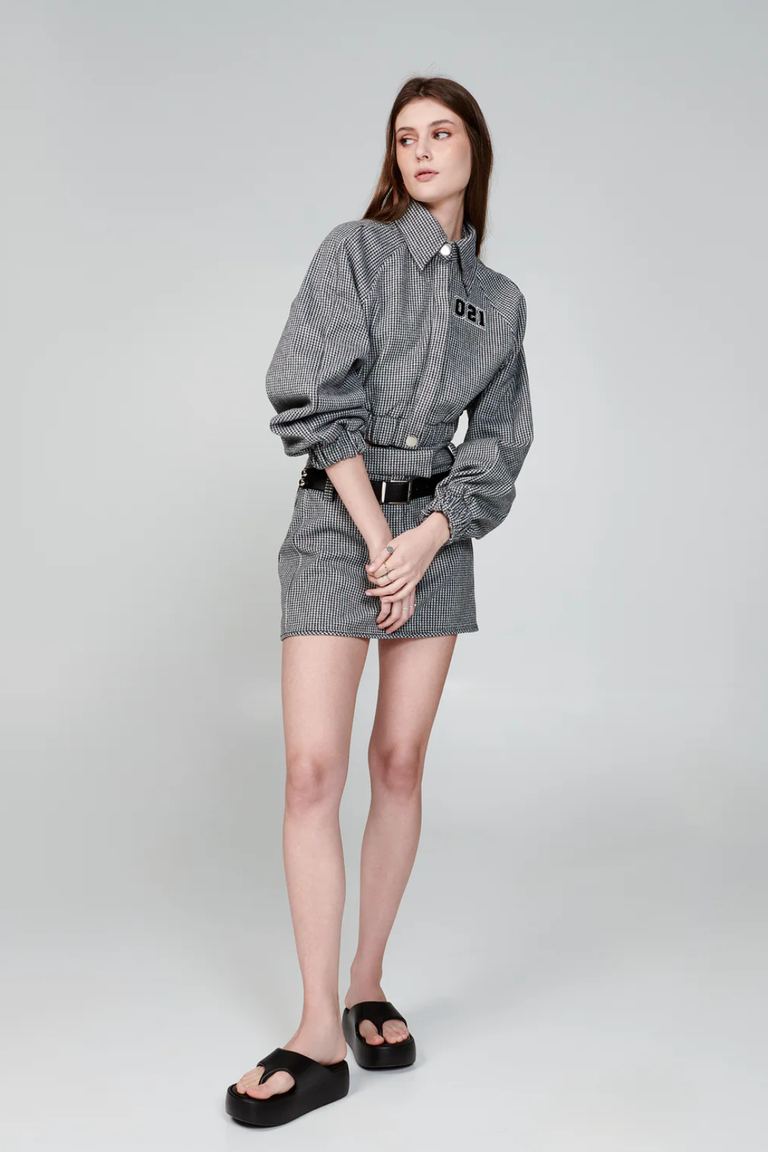 MELISSA FREE PLATFORM THONG - black