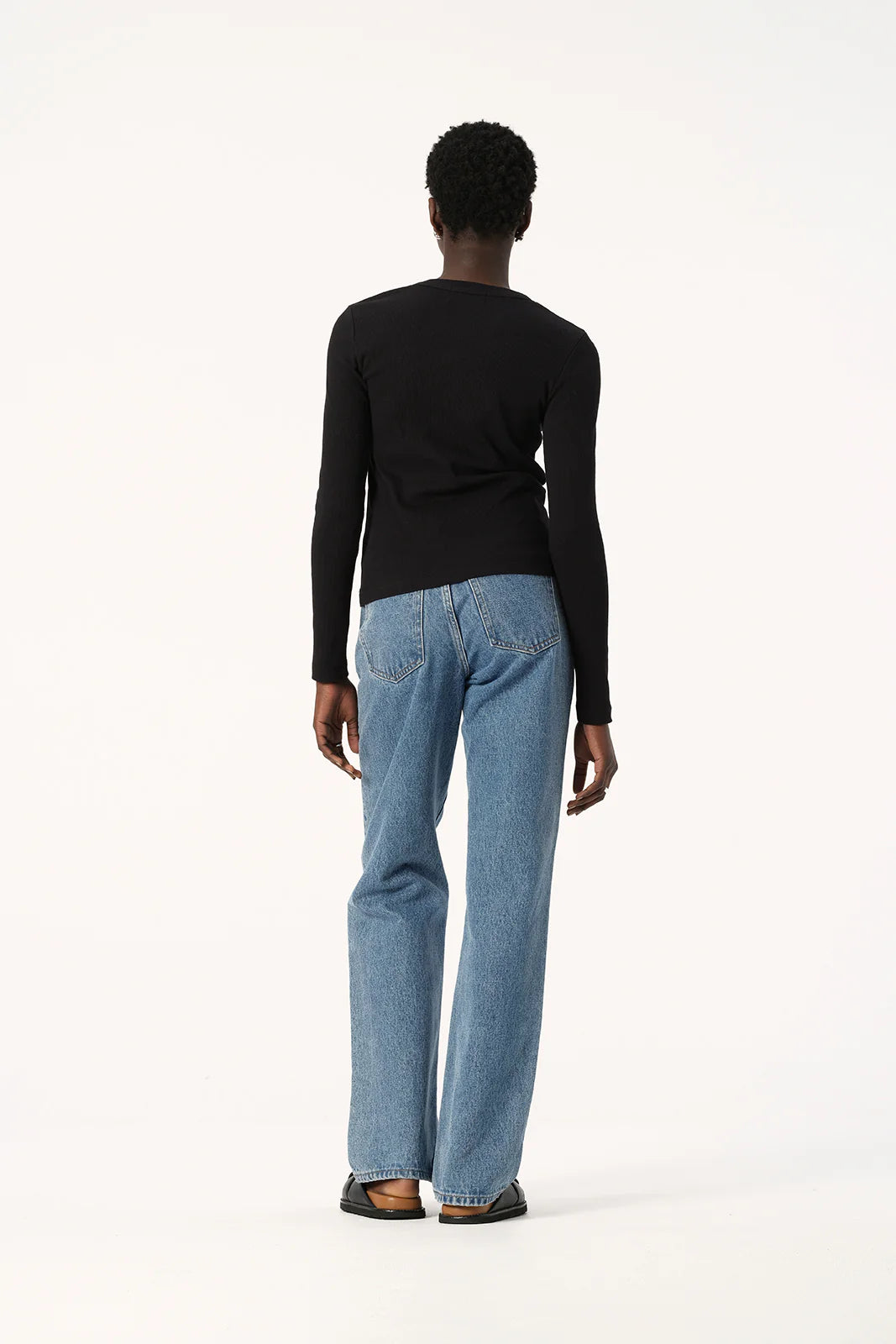 Nola Longsleeve Top - Black