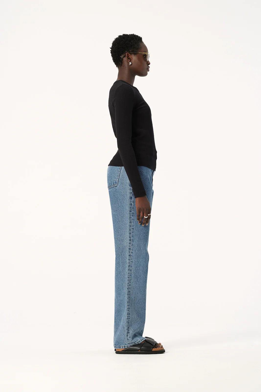 Nola Longsleeve Top - Black