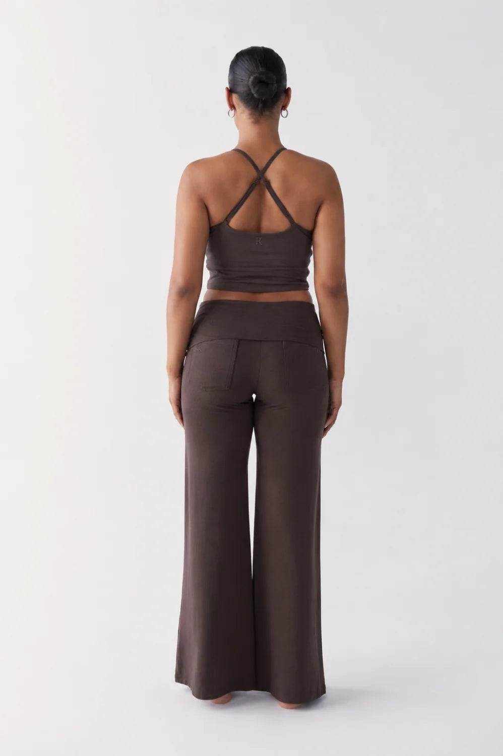 Flow Crop - Dark Brown