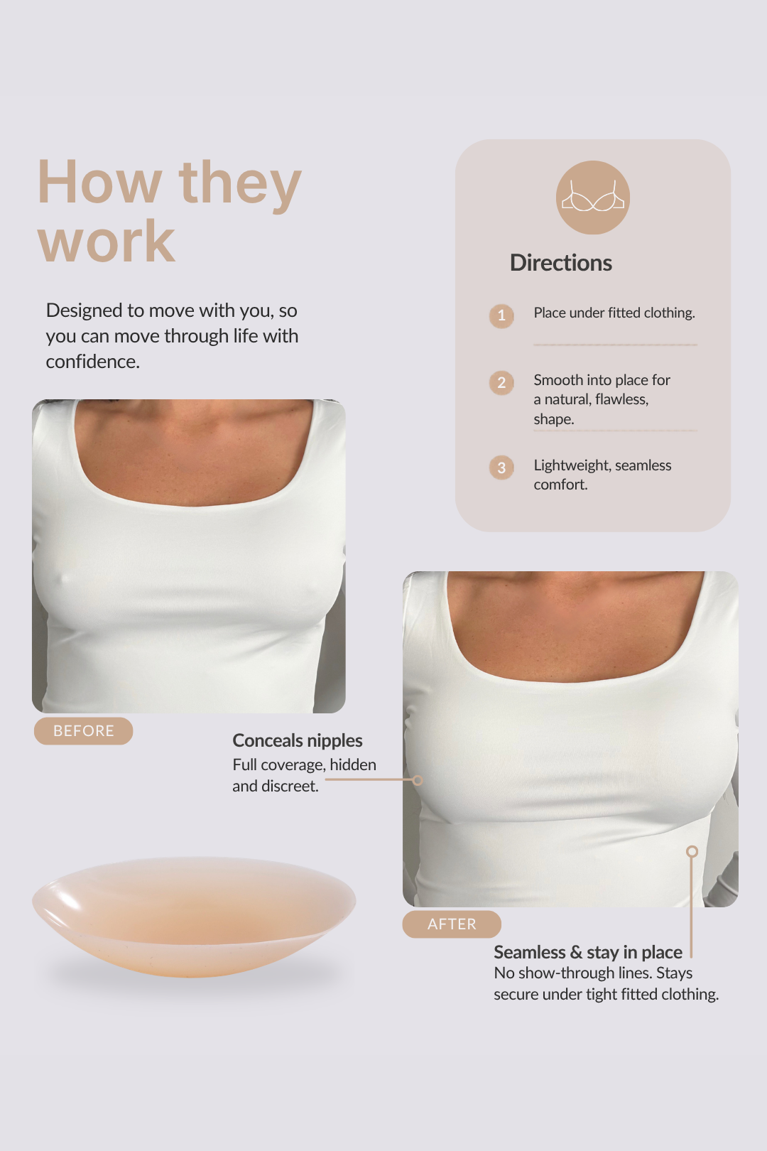 Silicone Nipple Covers (Non-Adhesive)