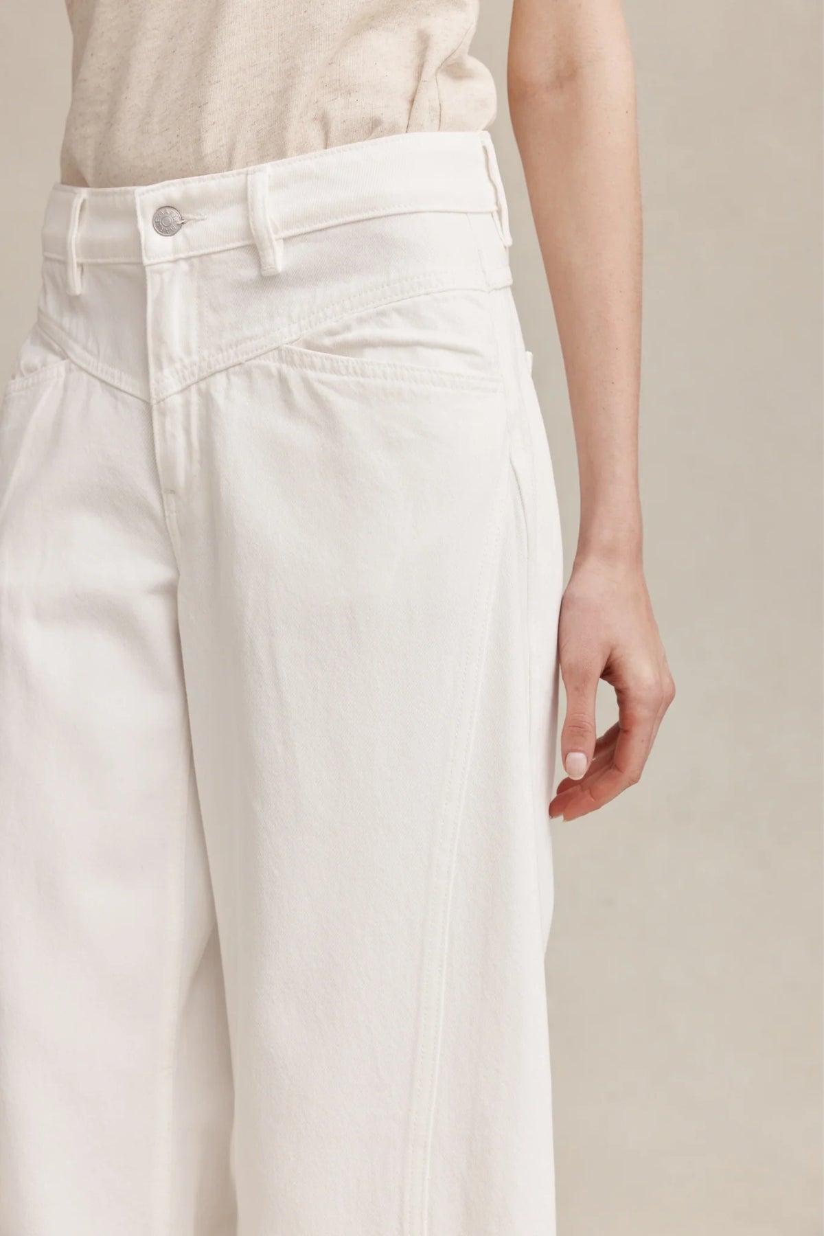 Cross Stitch Jean - Blanc