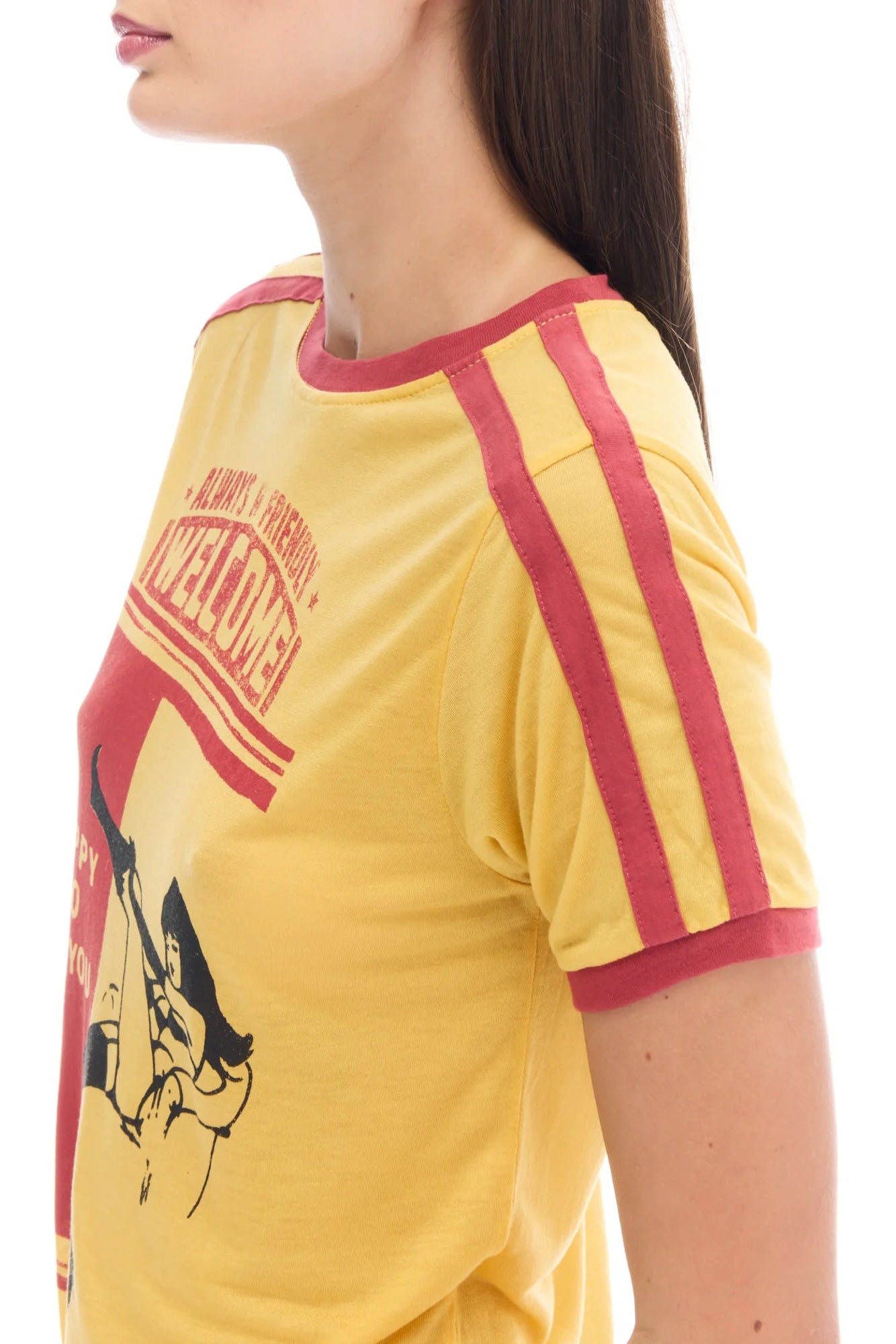 Happy To See You Retro Sports Tee