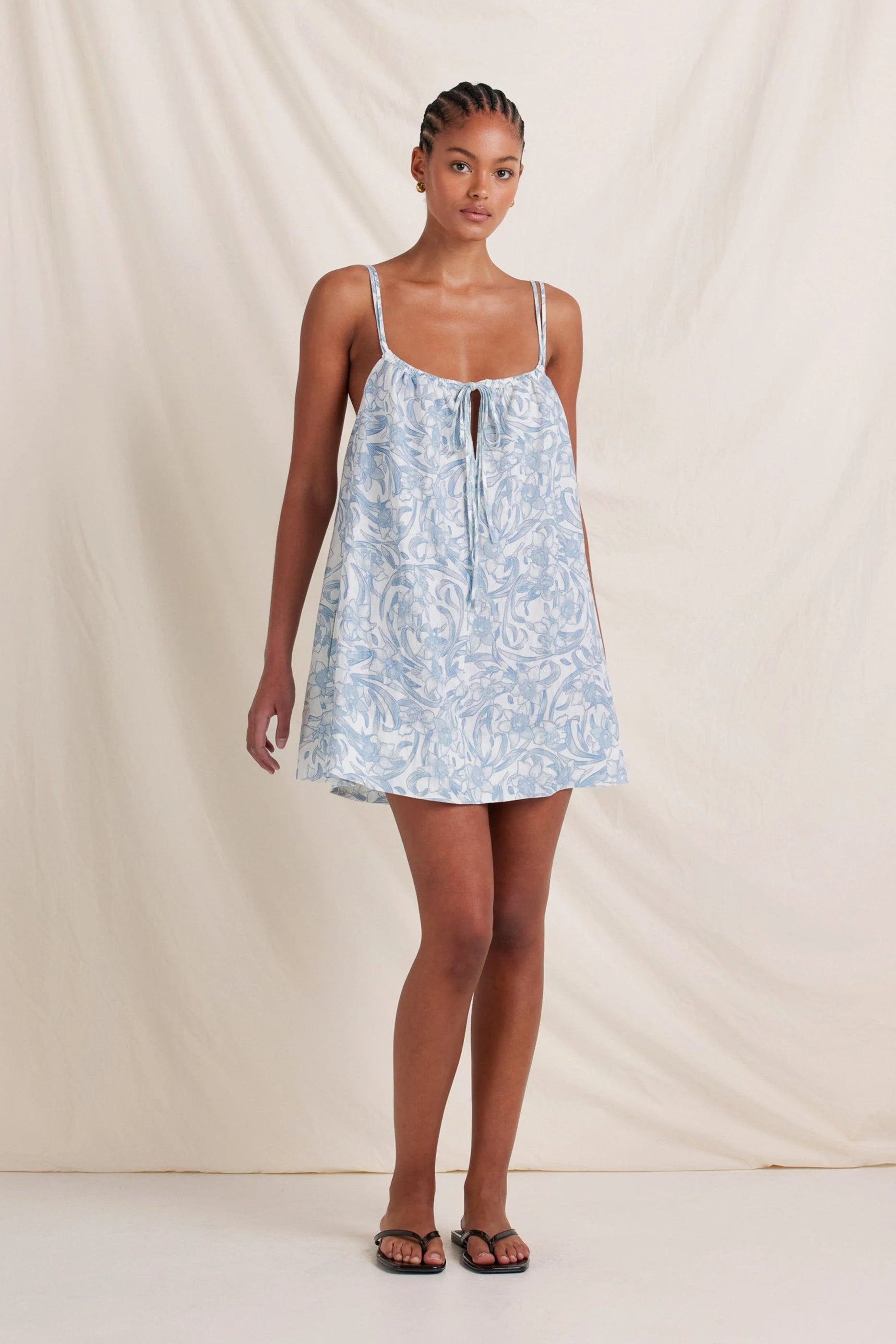 SUMMERTIME MINI DRESS - BLUE