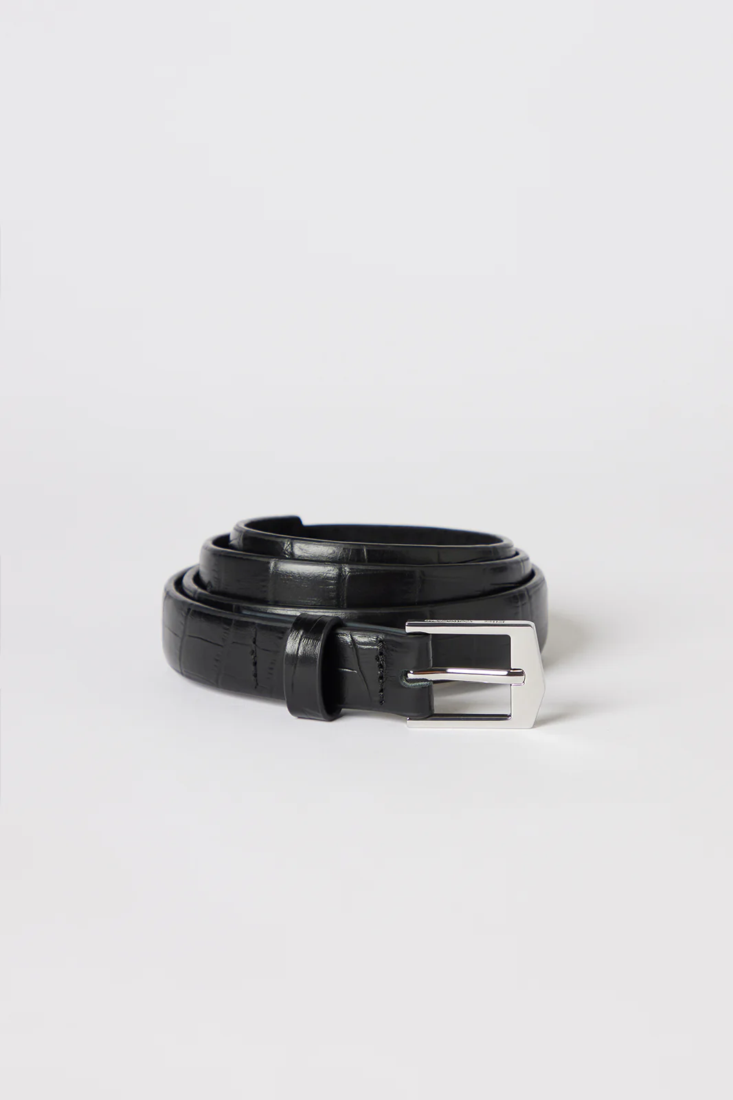 Ida Belt - Black Croc