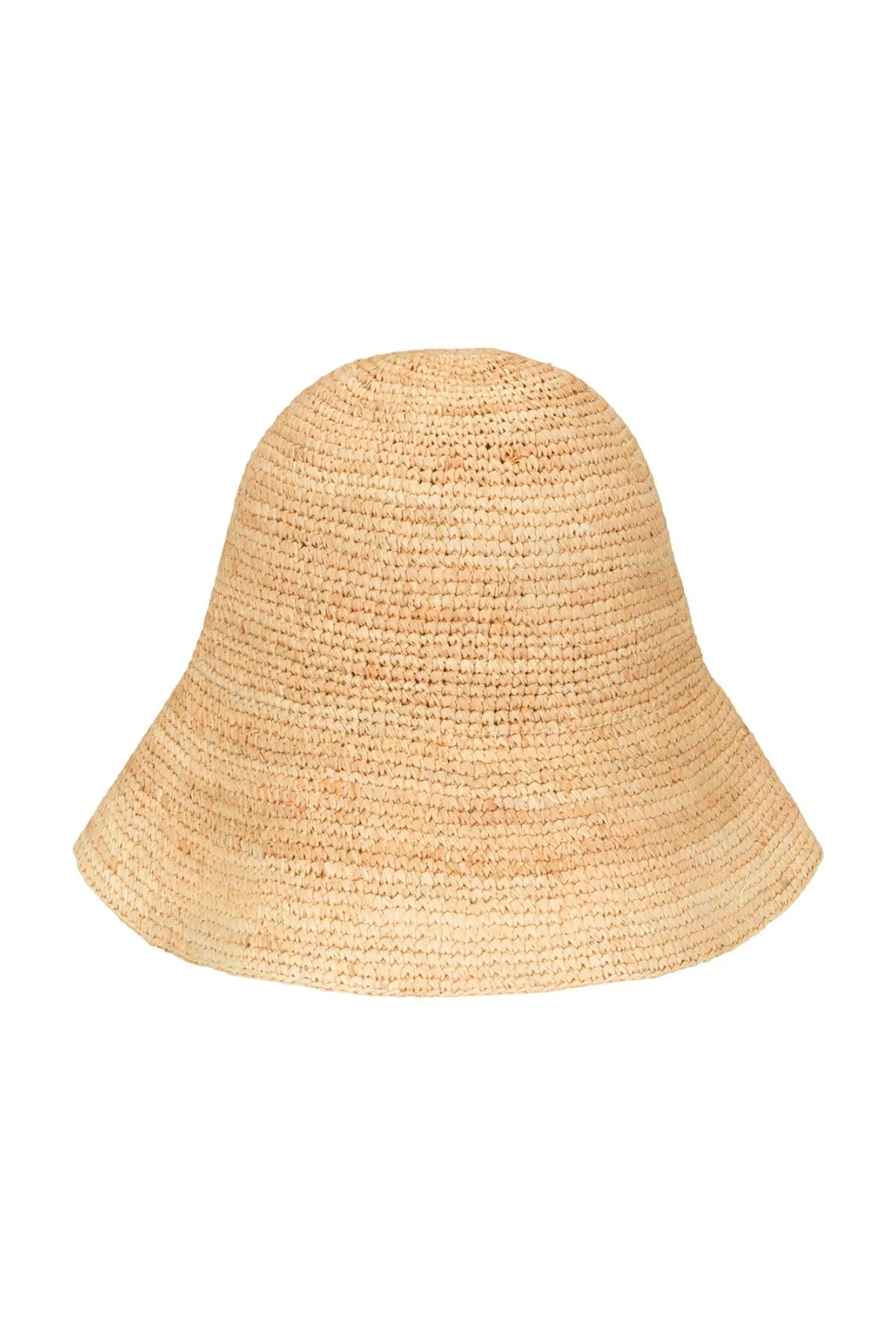 Shoal Bucket Raffia Crochet Packable Natural