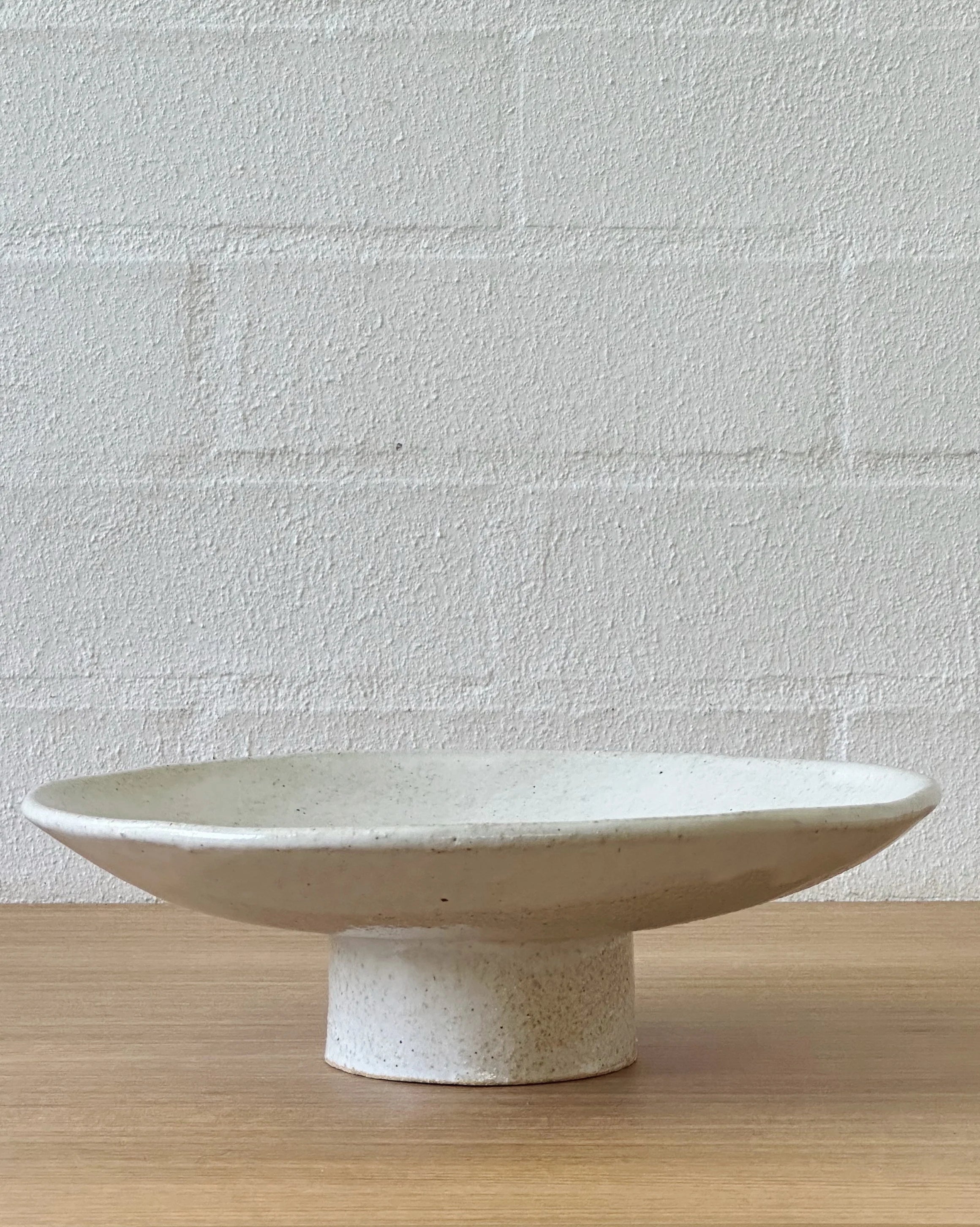 white fountain platter - medium