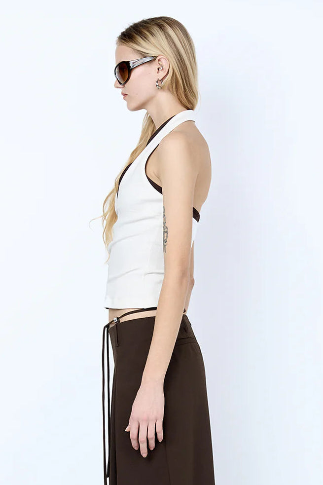 Ayla Halter Top - Ivory