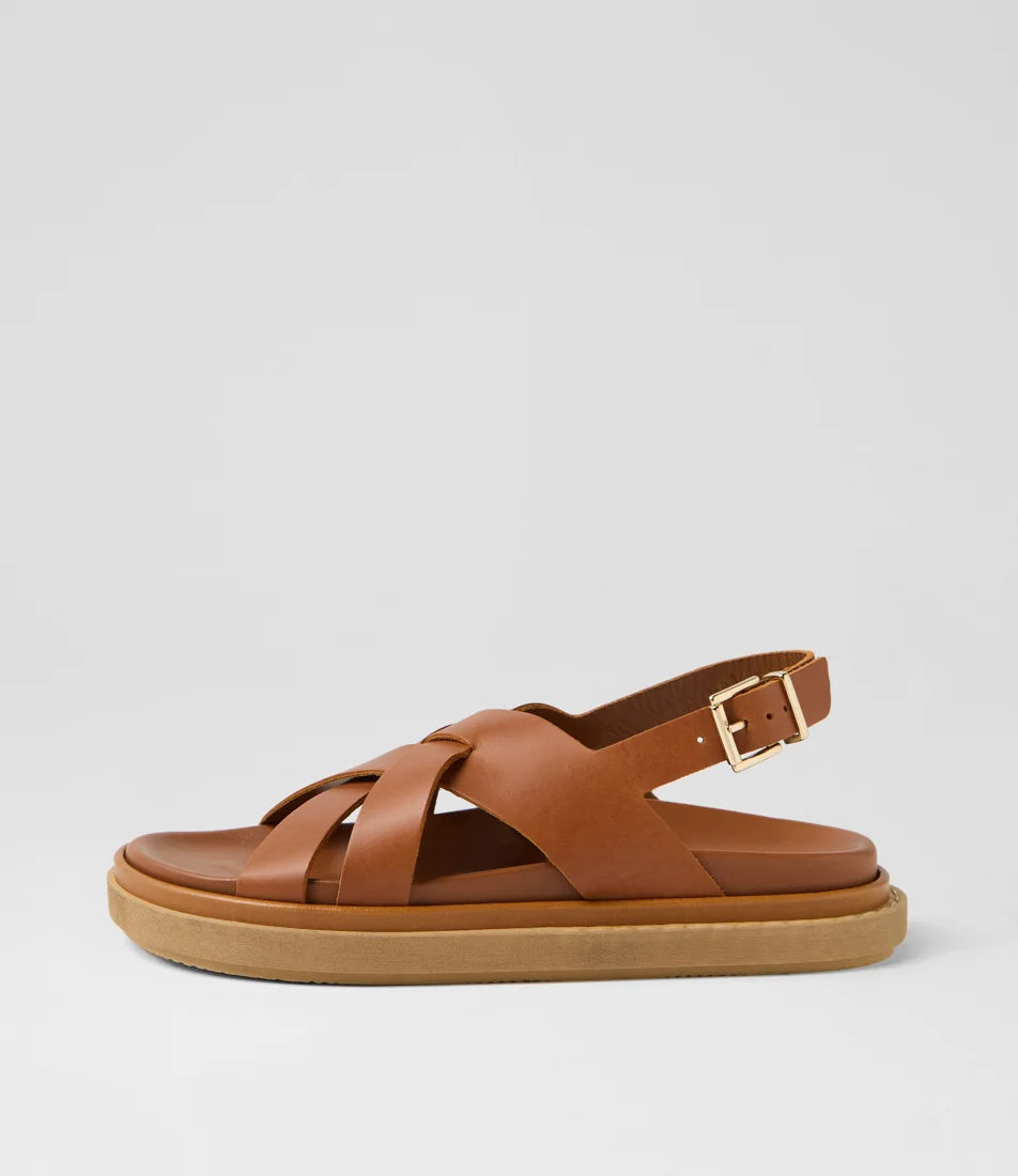 Trunca Tan Leather Sandals