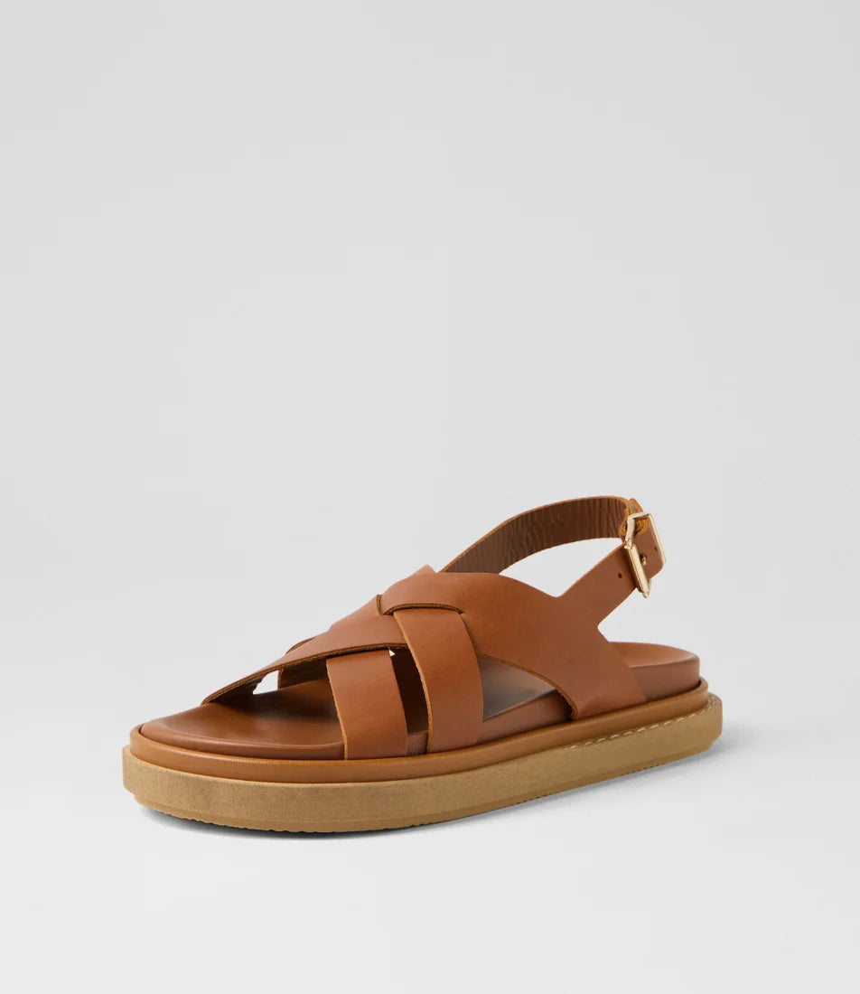 Trunca Tan Leather Sandals