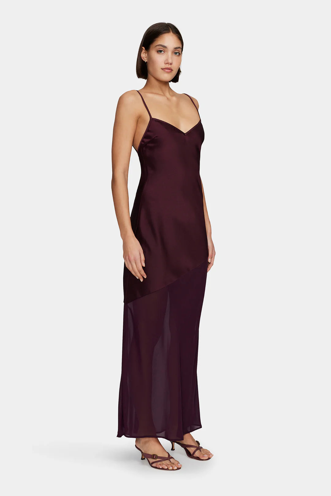 Alize Midi Dress - Plum