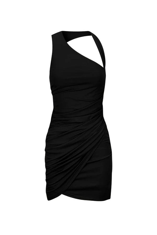 ANTONIA JERSEY DRESS - BLACK