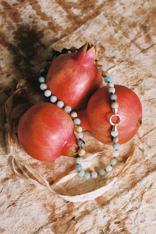 Eve Necklace - Amazonite Silver