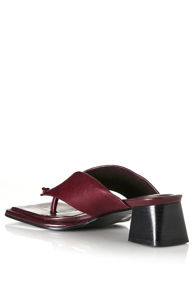 ALINA - BURGUNDY OILY LEATHER