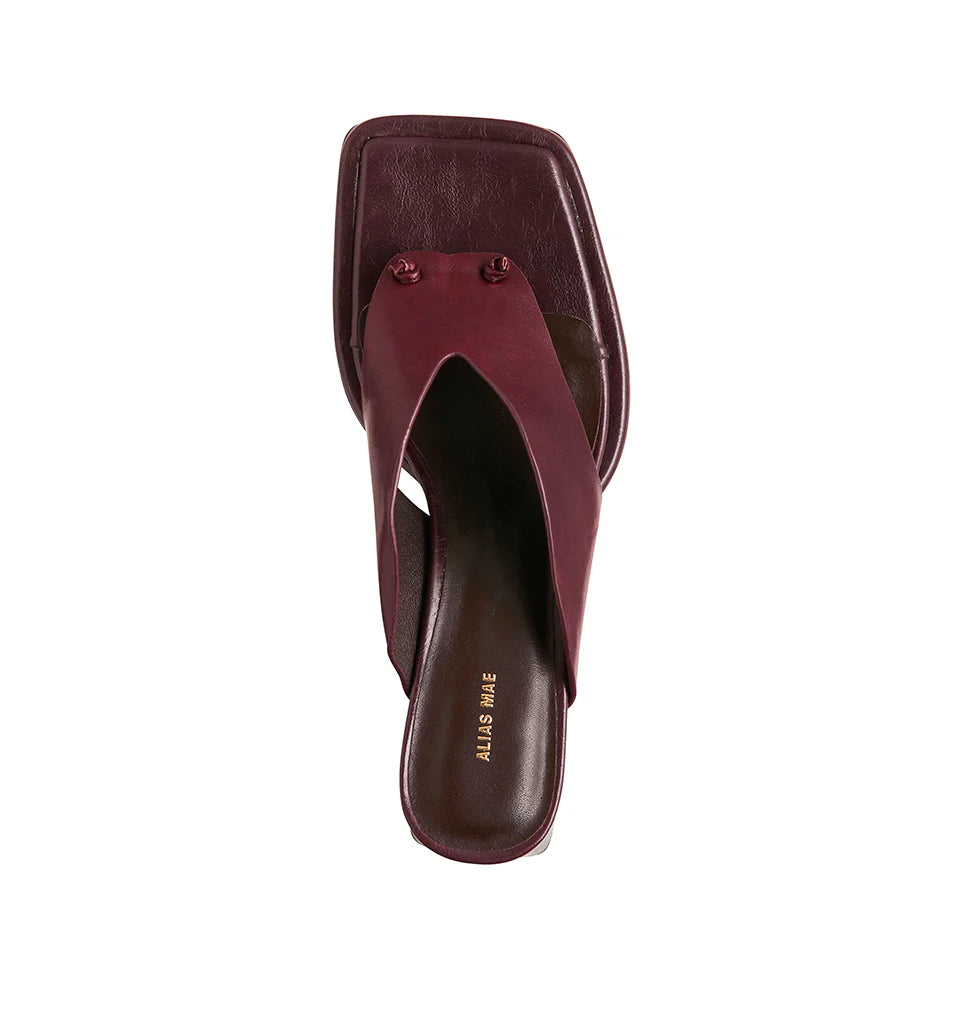 ALINA - BURGUNDY OILY LEATHER
