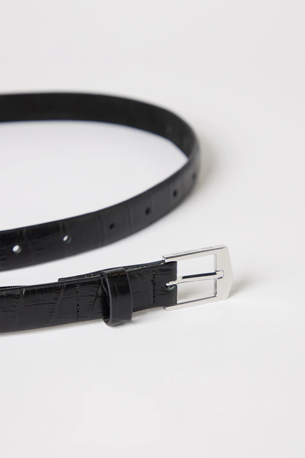 Ida Belt - Black Croc
