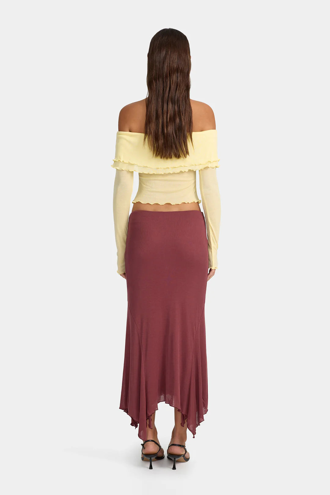 Kimmy Jersey Skirt - Plum