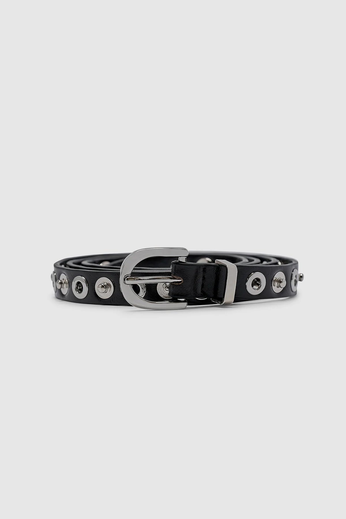 EYELET BELT - SILVER