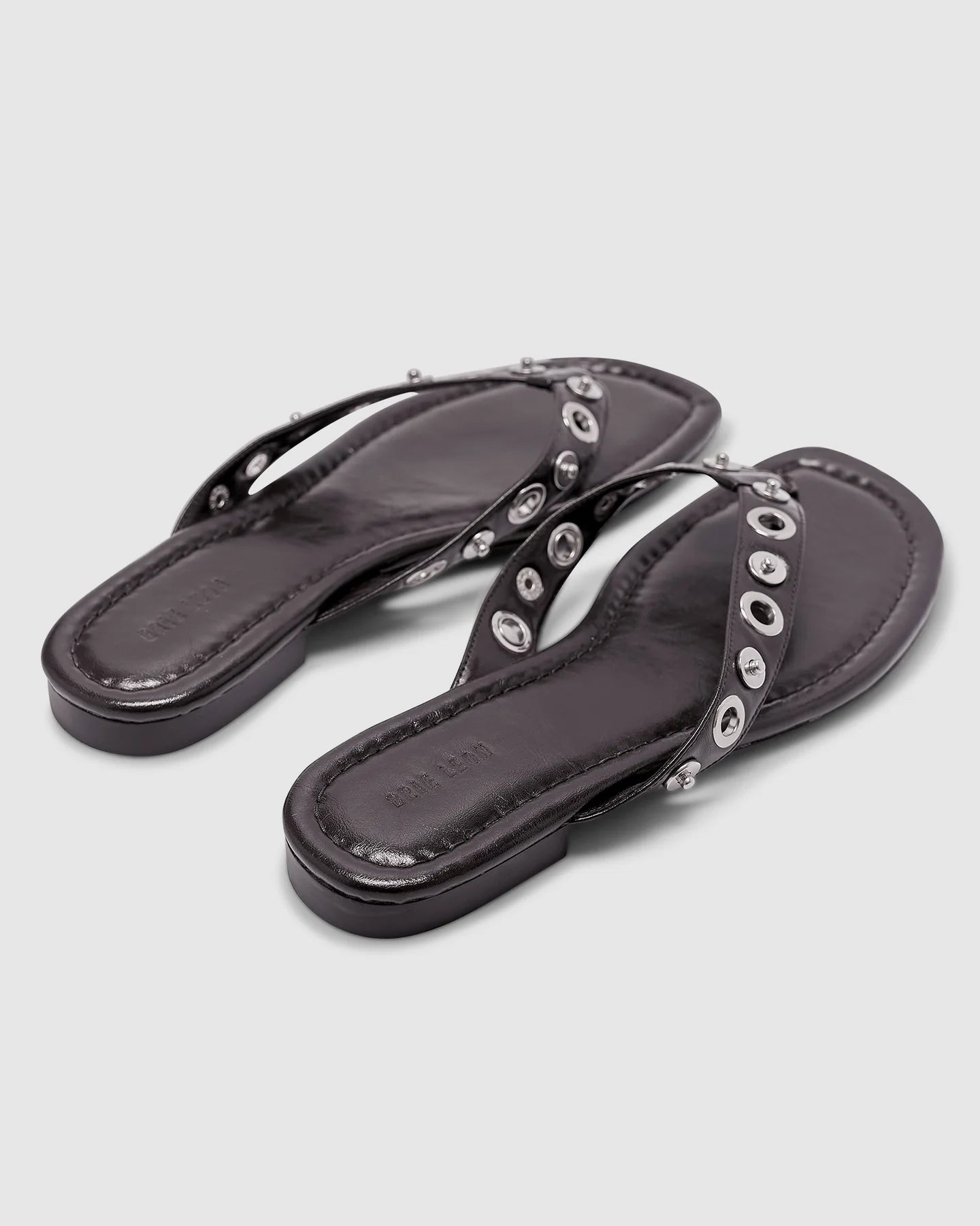 Eyelet Sandal - Burnt Coffee