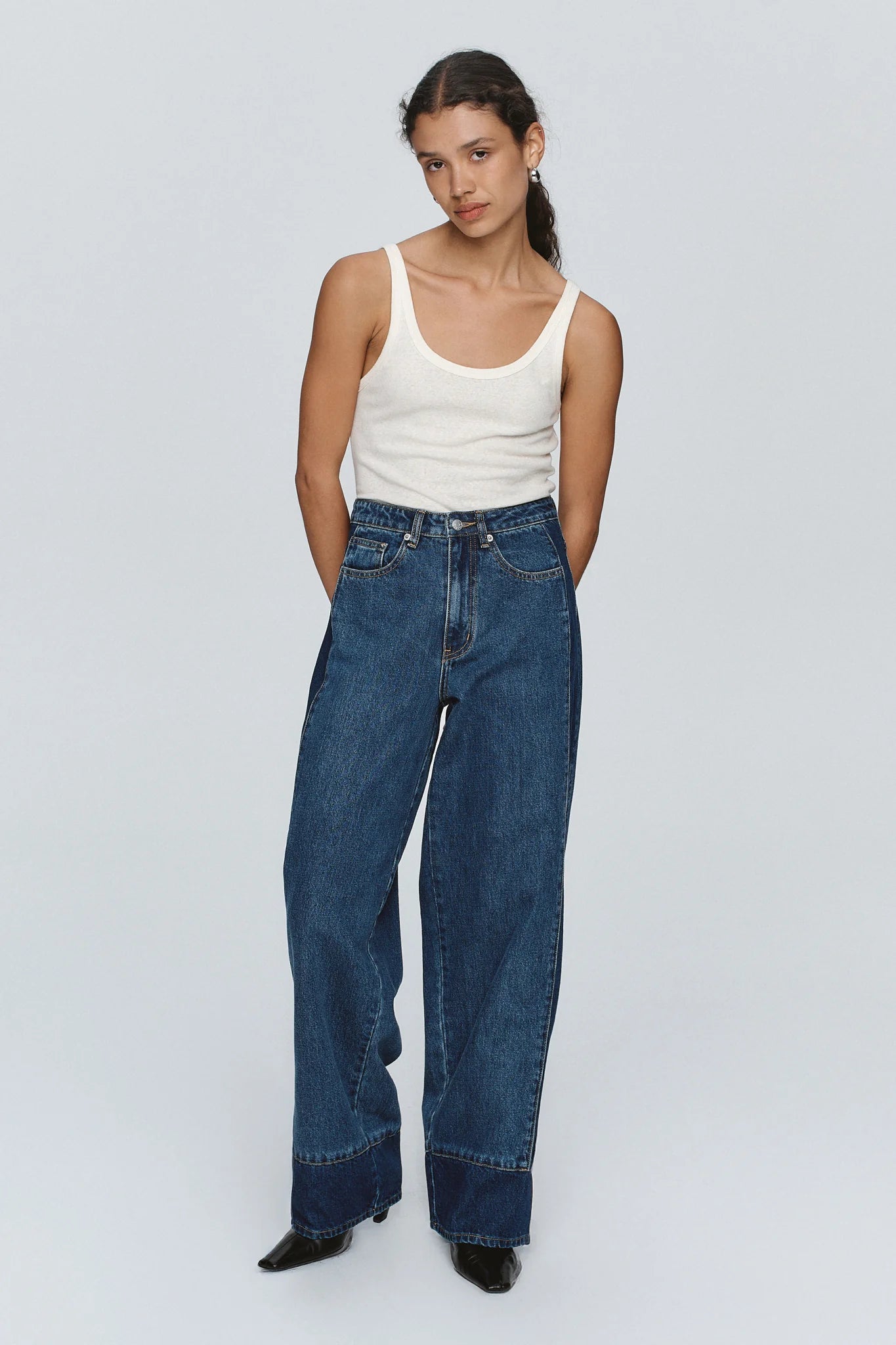 BORDER JEAN - INDIGO / WASHED INDIGO