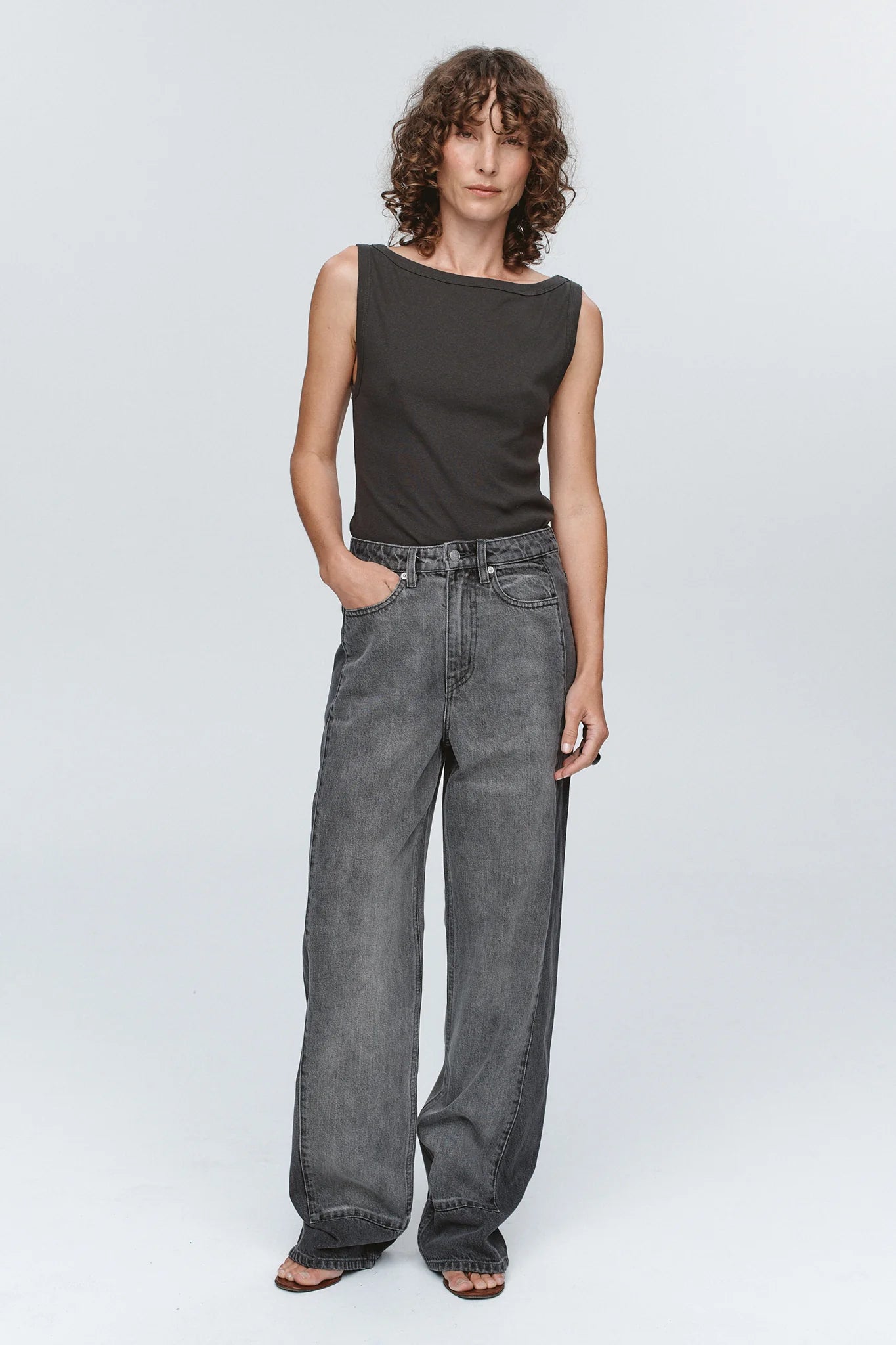 BORDER JEAN - STONE