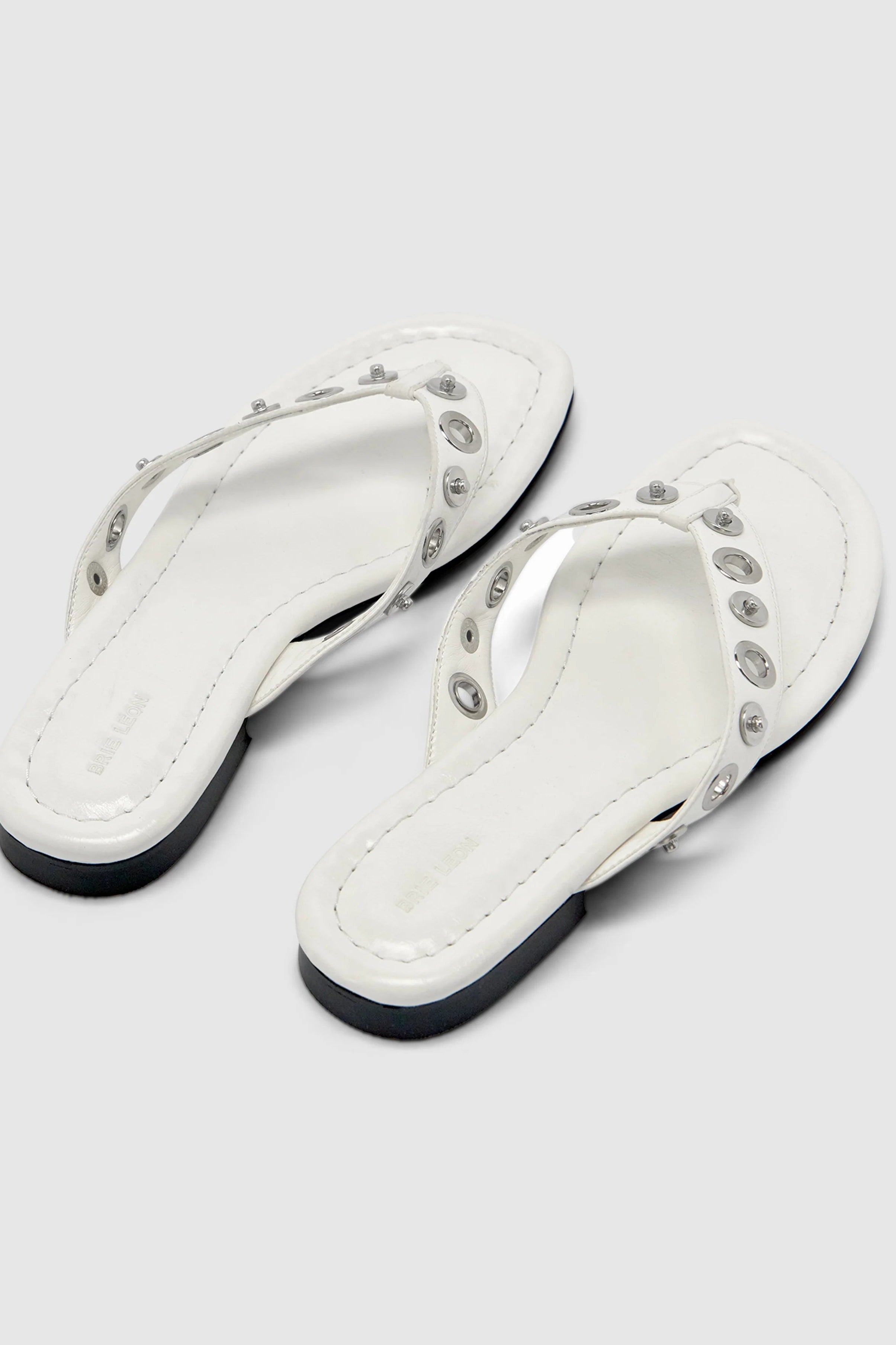 Eyelet Sandal - Chalk