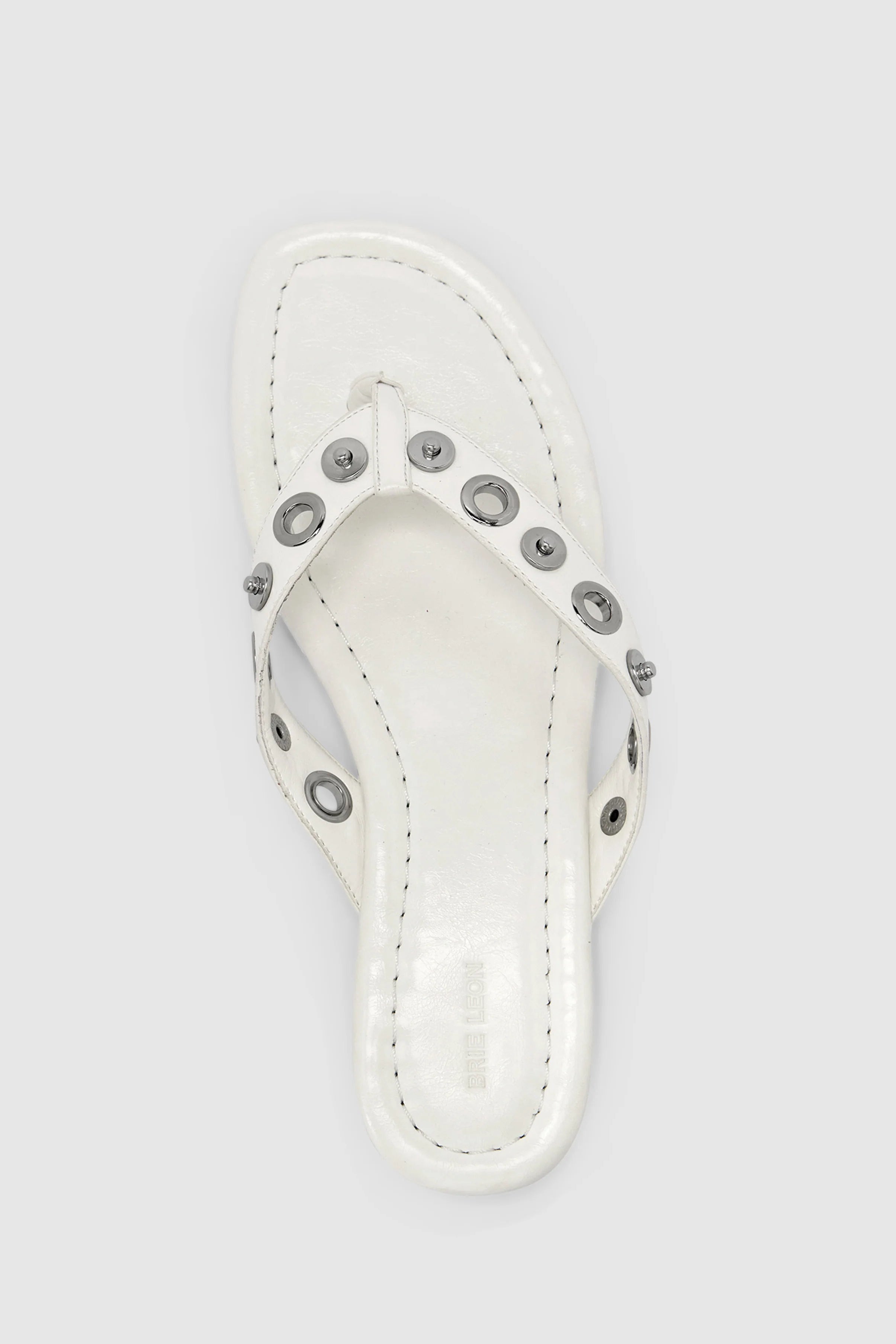 Eyelet Sandal - Chalk